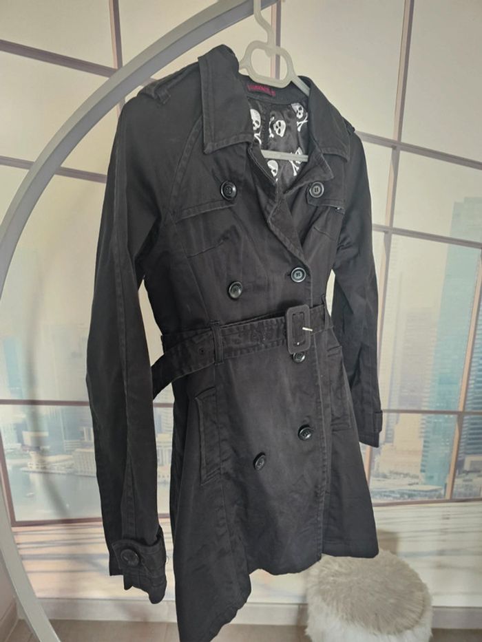 Trench noir taille 38 - photo numéro 2