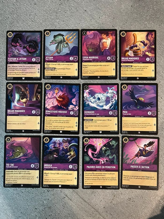 Lot 113 cartes Lorcana Disney différentes - chapitre 4 le retour d’Ursula - photo numéro 4