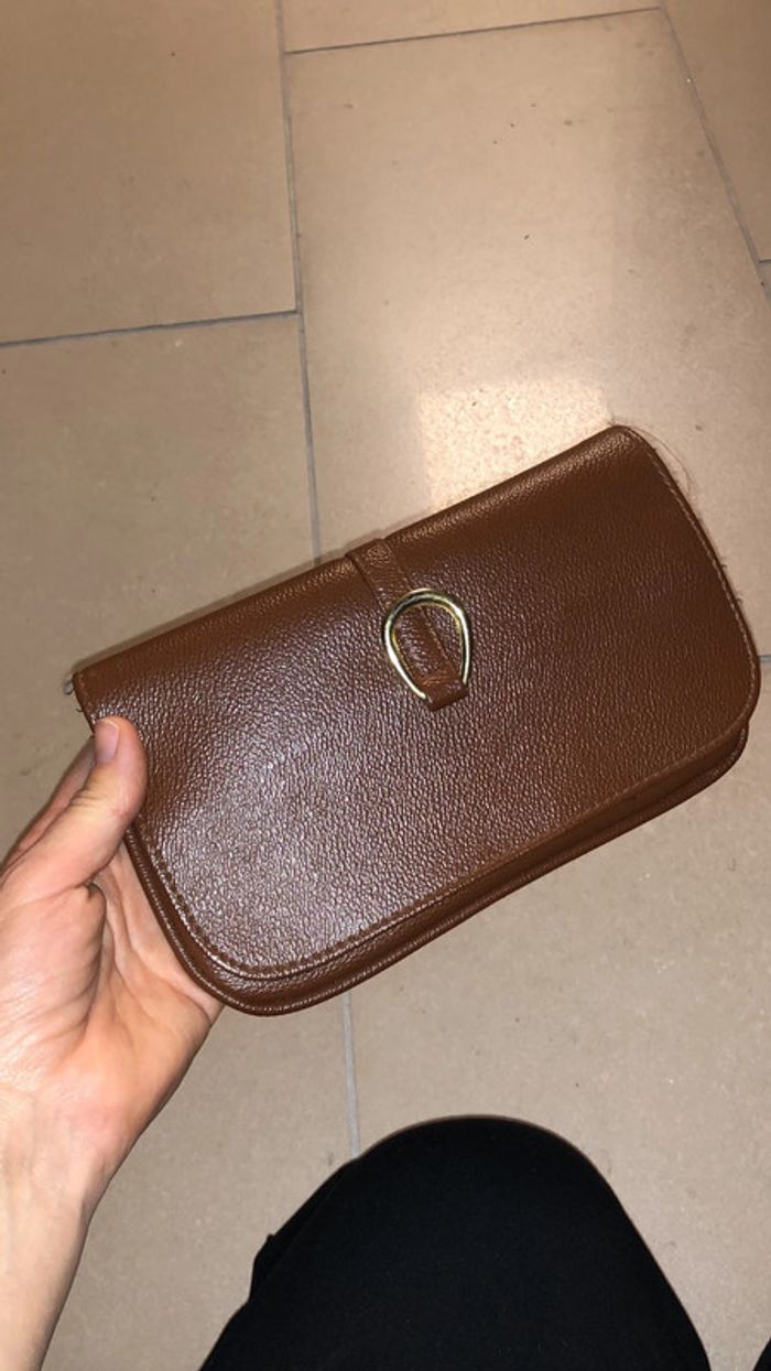 Petite pochette marron