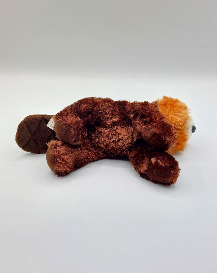 Peluche petit castor marron beige AURORA World 25 cm doudou - photo numéro 5