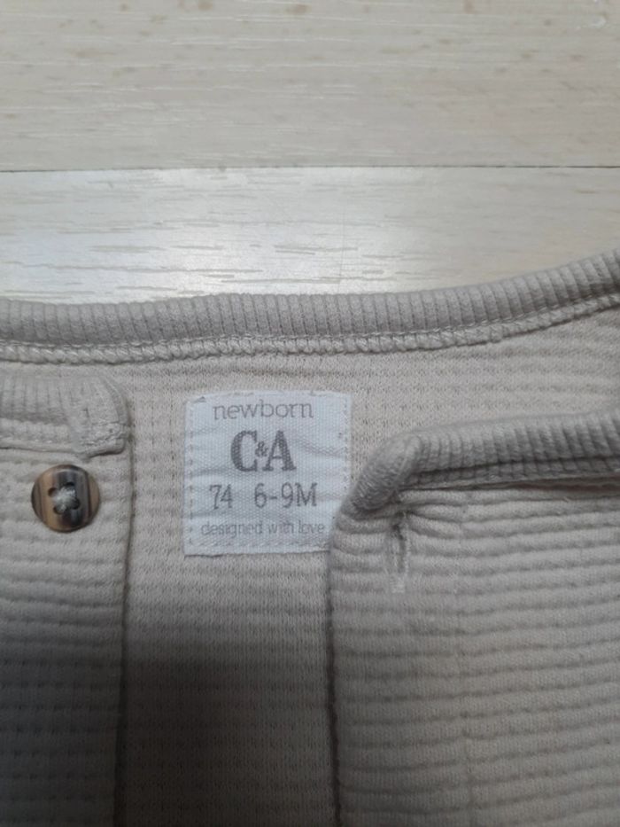 Gilet beige gaufré - photo numéro 4