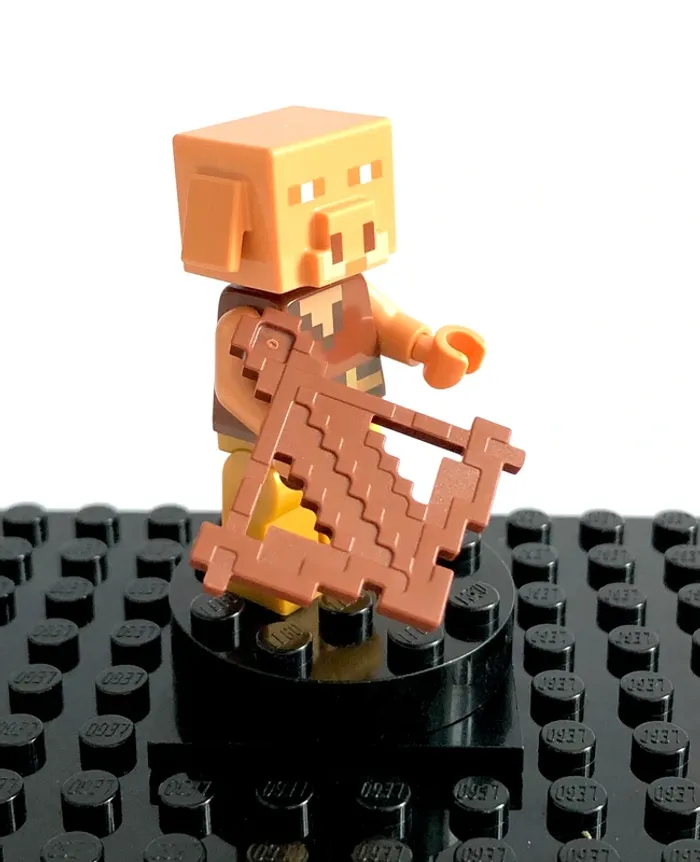 LEGO Minecraft - Piglin, Pearl Gold legs - photo numéro 6