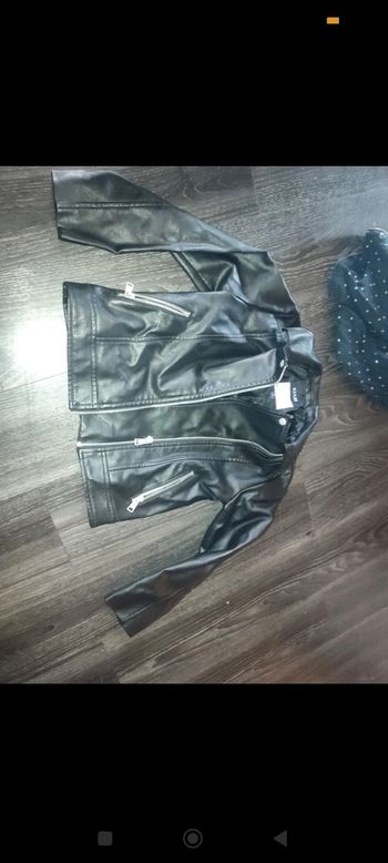 Veste cuir fille