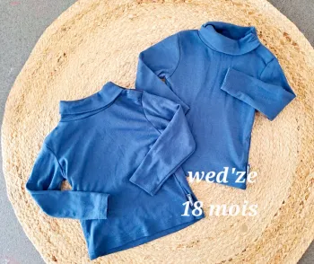 lot de 2 col roulé wed'ze 18 mois