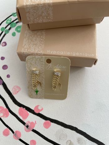 Boucles d’oreilles  dorées Hypoallergeniques