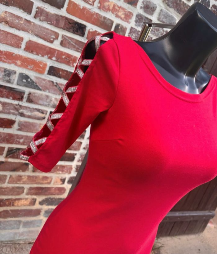 Robe rouge Giorgia T.36/38 (S/M) - photo numéro 2