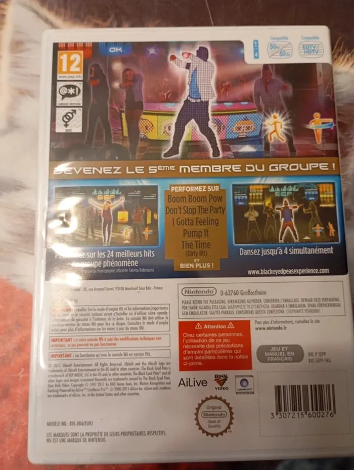 Jeu Wii the black eyed pas esperience - photo numéro 2
