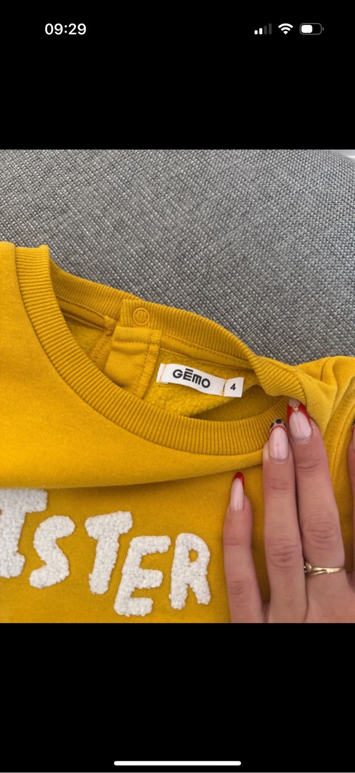 Lot de 2 sweats garçon 4 ans gemo - photo numéro 3