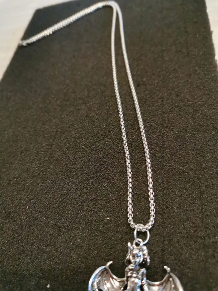 Collier et pendentif ange 3D style manga - photo numéro 2