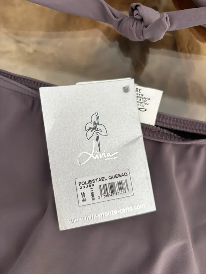 Maillot de bain 2 pièces Livia taupe bandeau - photo numéro 6