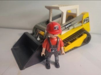 Petit tractopelle engin de chantier Playmobil 5471