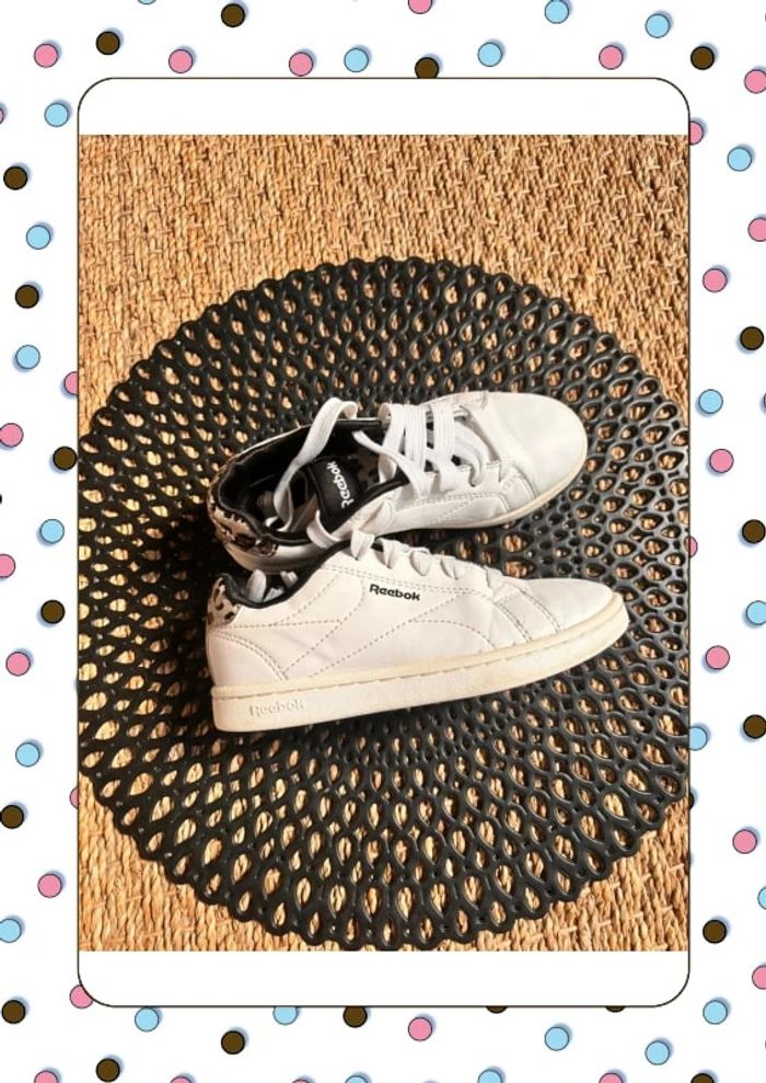 Baskets léopard blanche