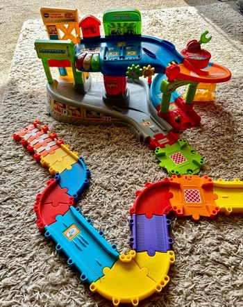 🤍 Garage tut tut bolide avec rail Vtech 🤍