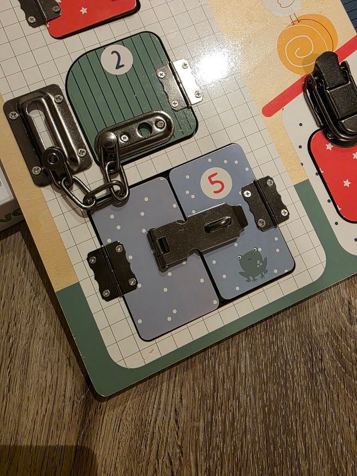 Planche à verrou motricité fine vertbaudet - photo numéro 3