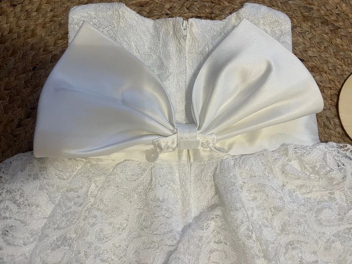 Robe cérémonie blanche dentelle - 9/12 mois - photo numéro 5