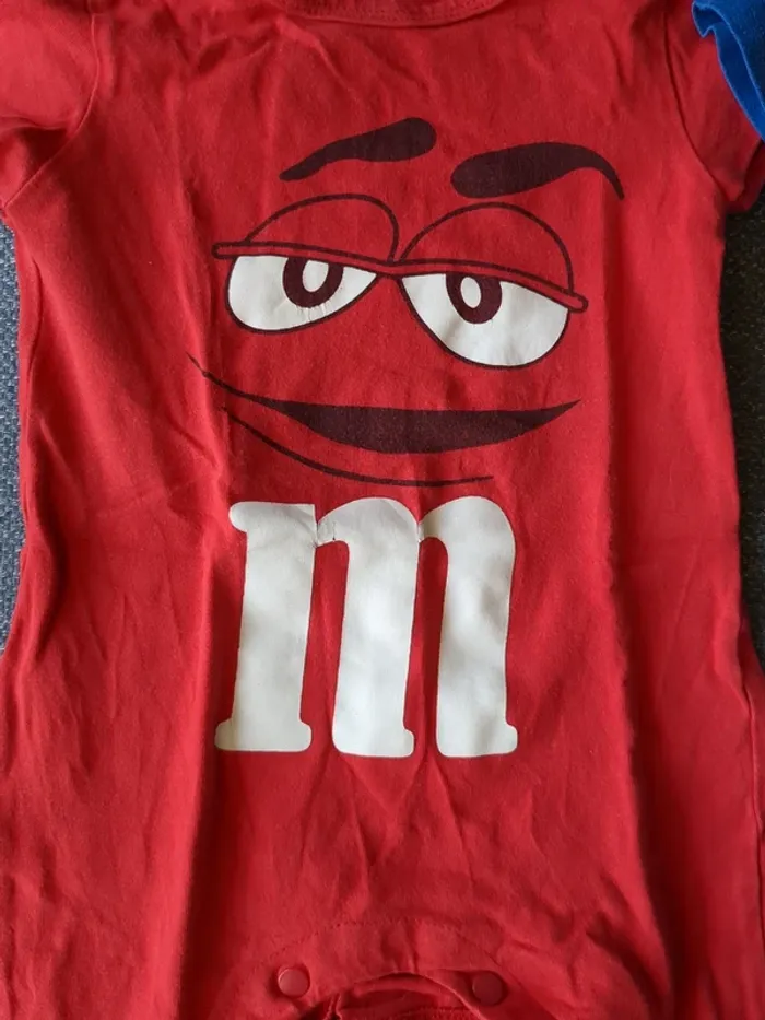 Lot de 3 bodies short M&M's - photo numéro 2