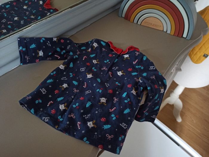 T-shirt à manches longues Noël 6 mois DPAM - photo numéro 4