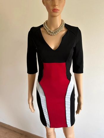 Robe noire rouge et blanche Morgan taille XS jamais portée