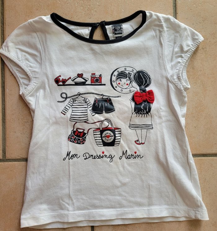 T shirt terre de marins taille 4 ans