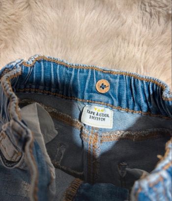 jean a trou garçon bleu taille 3 mois 