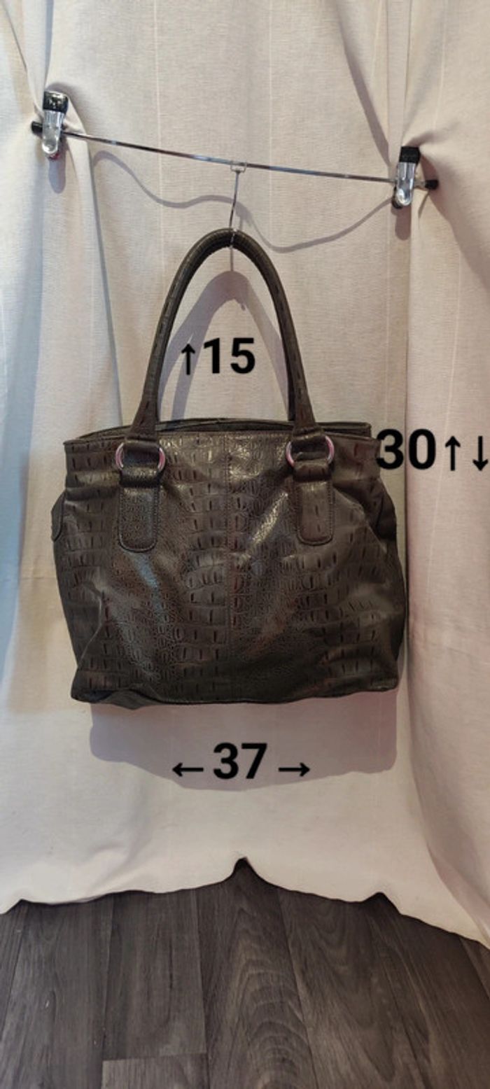 Sac à main H&M imitation peau de reptile - photo numéro 2