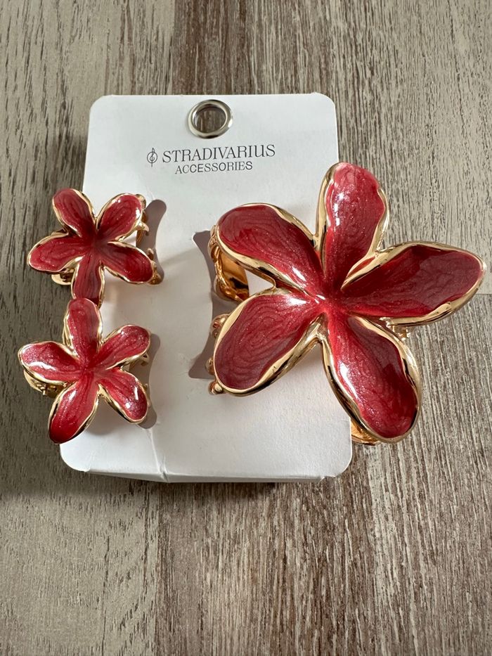 Lot 3 pinces fleur Stradivarius - photo numéro 2
