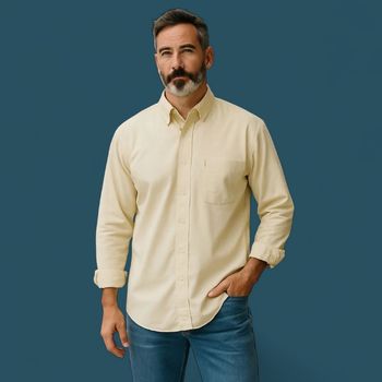 Chemise homme jaune clair – Taille 41/42 (L)