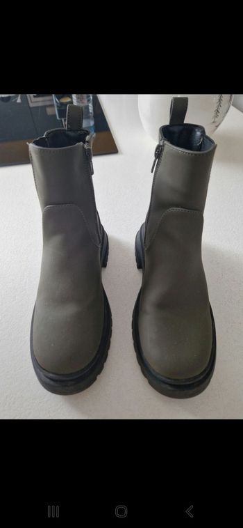 Bottines kaki 34