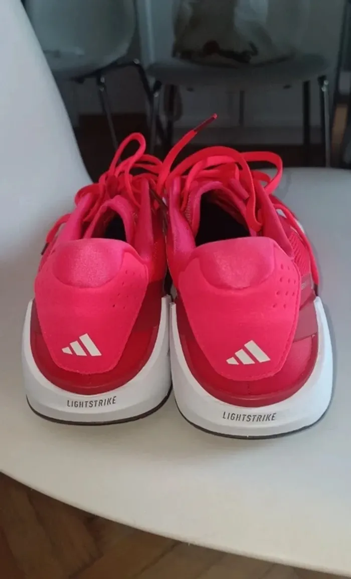Scarpe tennis Adidas Ubersonic rosse - photo numéro 4