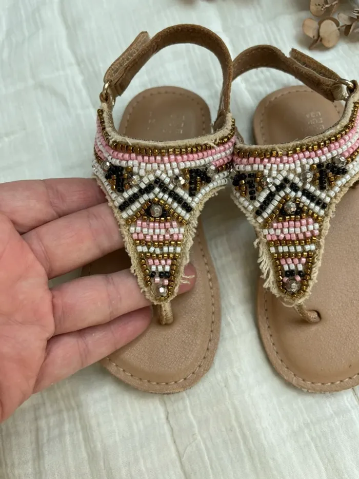 Sandale nu pied perle multicolore - Primark (taille 24) - photo numéro 3