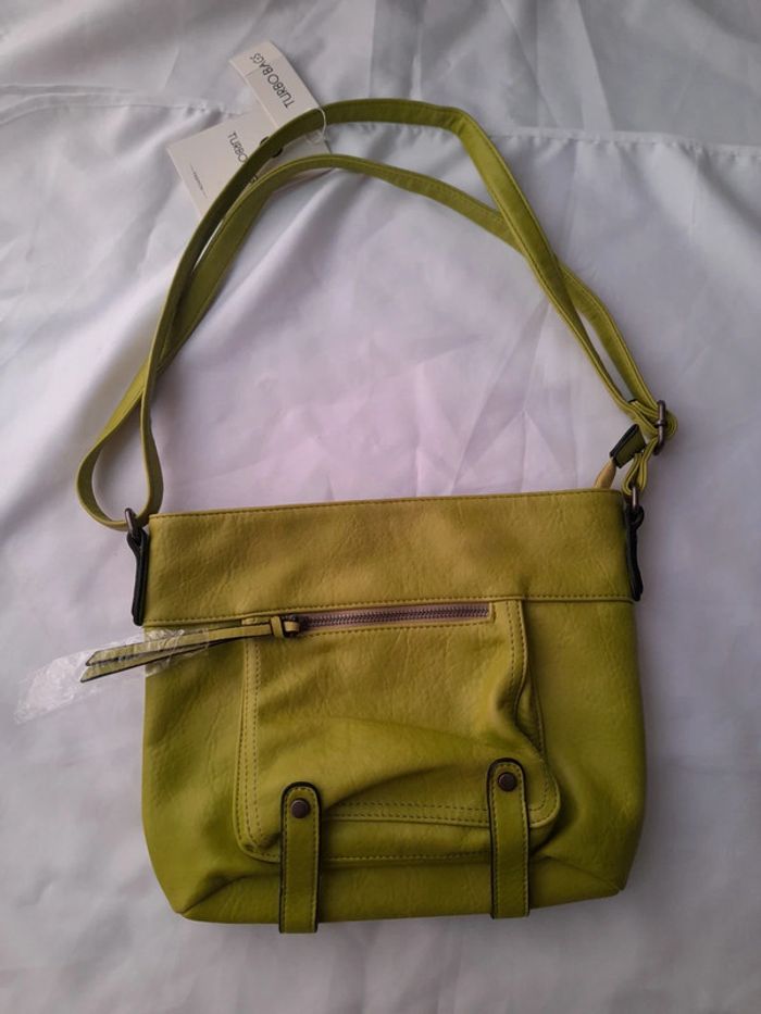 Sac bandoulière vert anis neuf avec étiquette