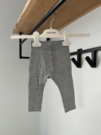 Legging noir et blanc pied de poule 6 mois Kiabi
