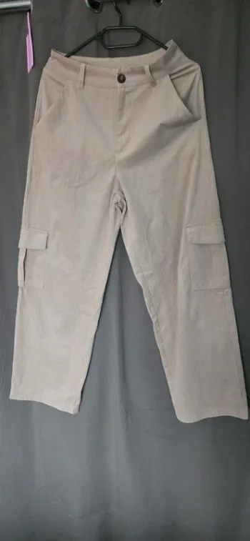 Pantalon large velours taille S