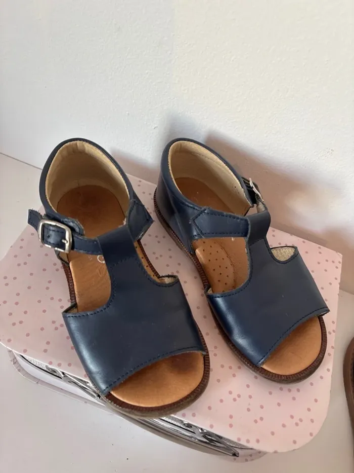 Chaussure panyno bleu marine - photo numéro 2