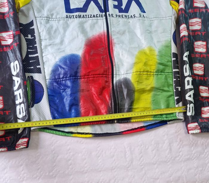 Veste cyclisme vintage , C.C Valles , sponso Seat , taille M - photo numéro 5