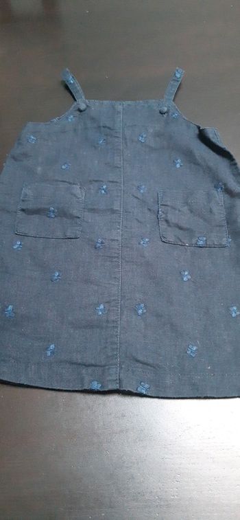 Robe Jacadi marin bleu abeille broderie 18 mois été