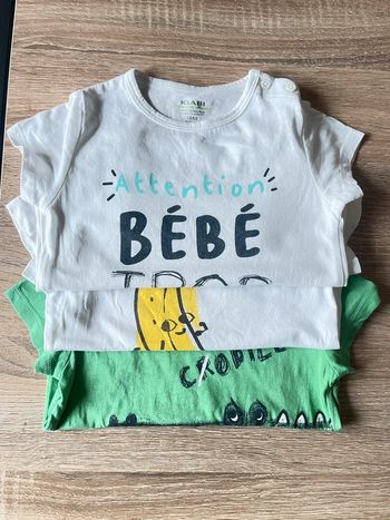 Lot de 3 t-shirt t.18m