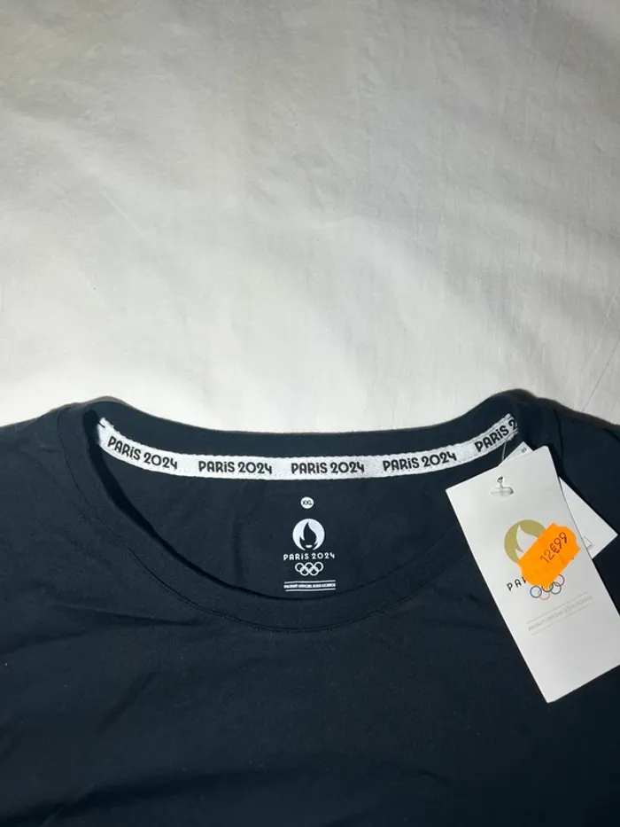 T-shirt noir jeux olympiques Paris 2024 - photo numéro 3