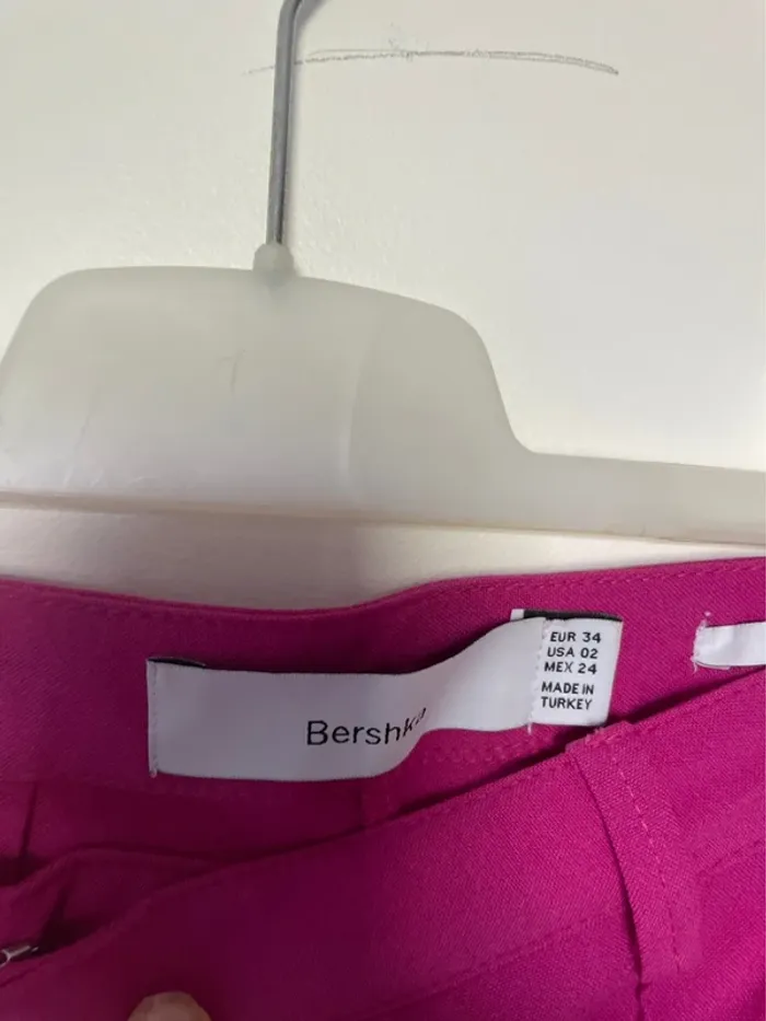 Pantalon flare rose fuchsia Bershka - photo numéro 2