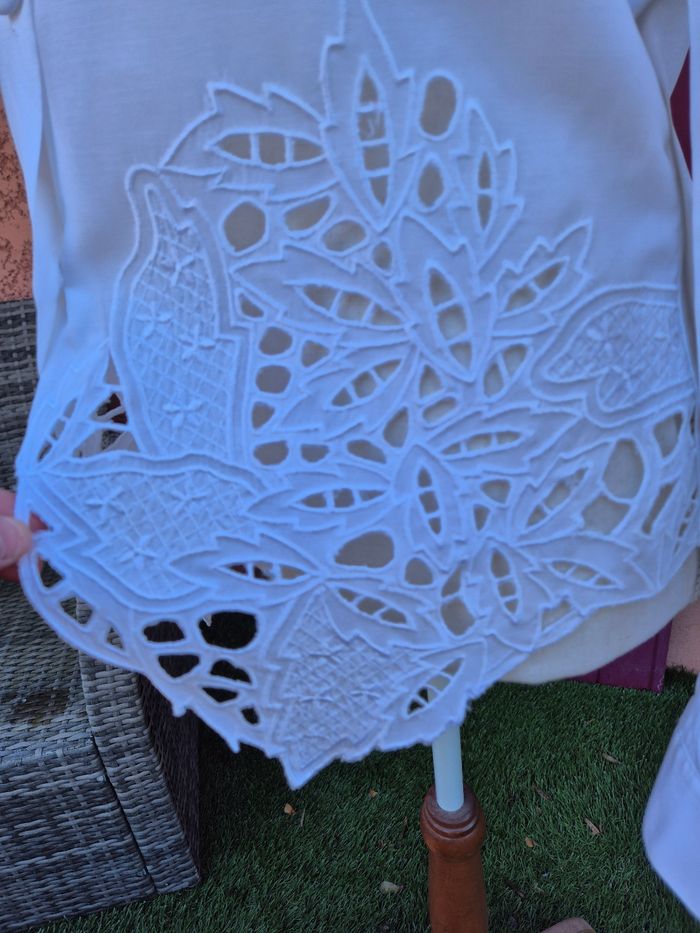 Chemisier blanc pour femme T. 38 Lyss - photo numéro 8