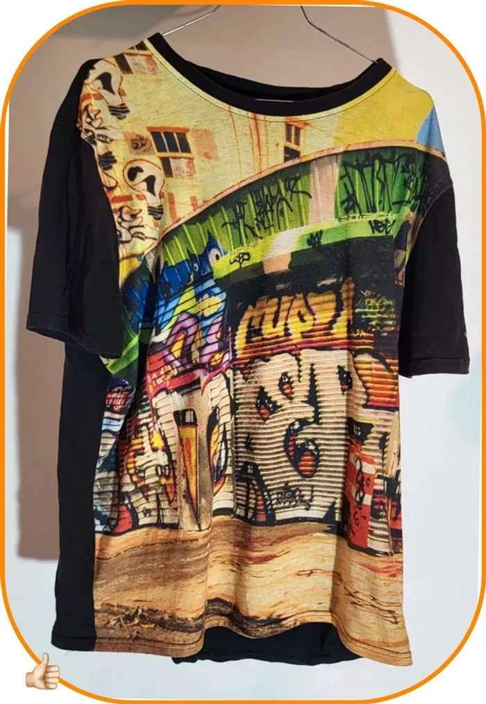 T-shirt Airness - Taille L - Street Art Unique - photo numéro 4