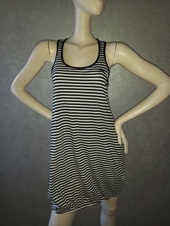 robe noire rayé blanche adidas taille 38/40