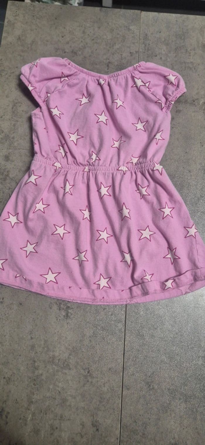 Robe étoiles rose pour fille - photo numéro 2