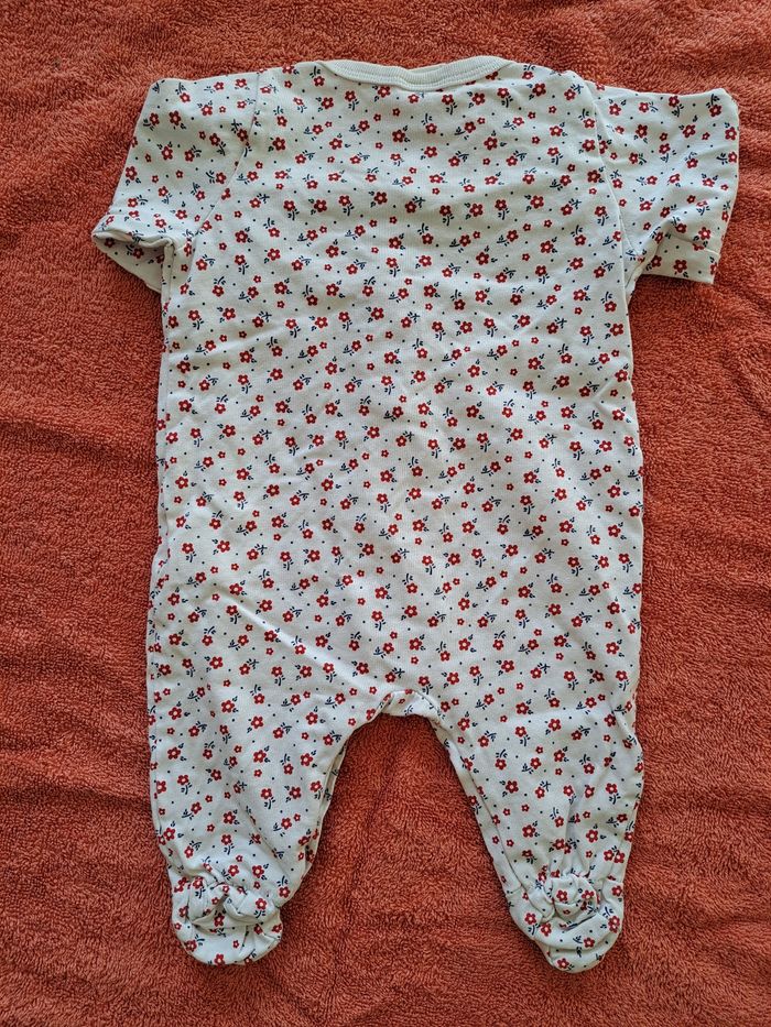 Pyjamas coton fleurs - photo numéro 2