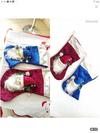 Lot de 2 chaussettes Noël 🎄☃️