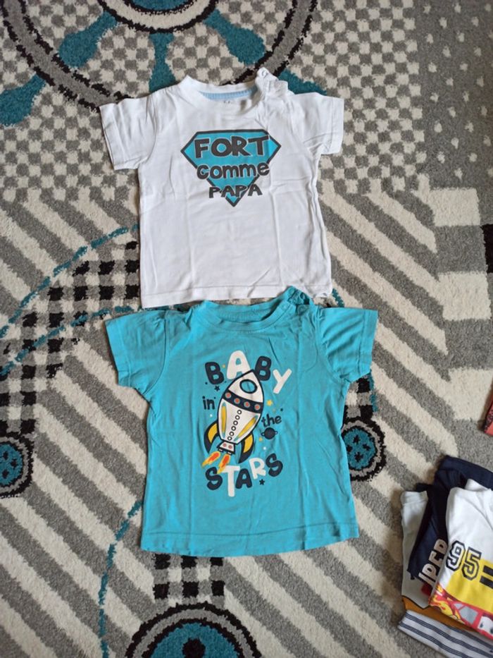 Lot de 2 t-shirts MC - Taille 18 mois