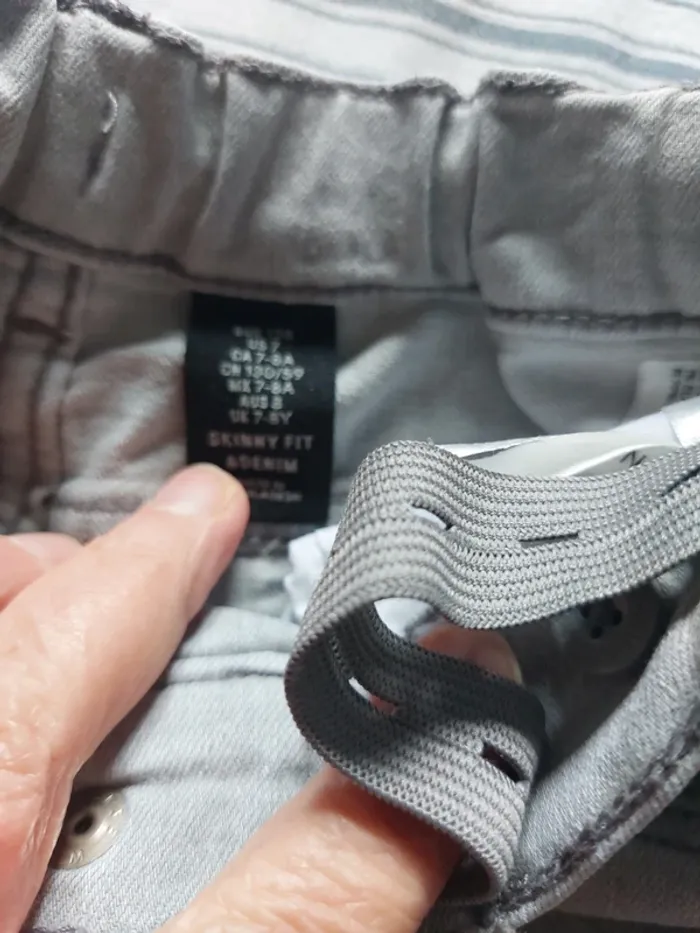 Jean skinny gris 124cm - photo numéro 2