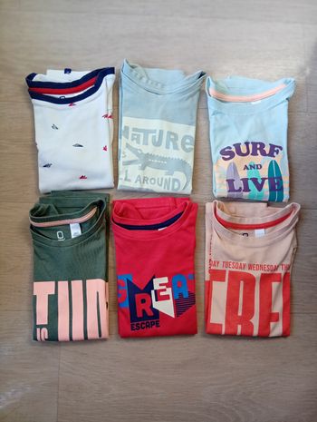 Tee-shirt lot de 6
