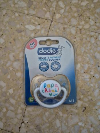 Dodie® Sucette anatomique silicone +6mois Papa Cheri
