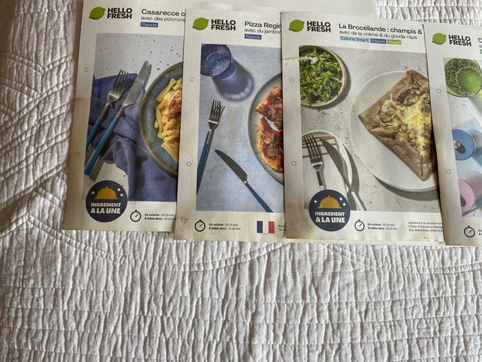 Lot de fiches cuisine HelloFresh - photo numéro 2